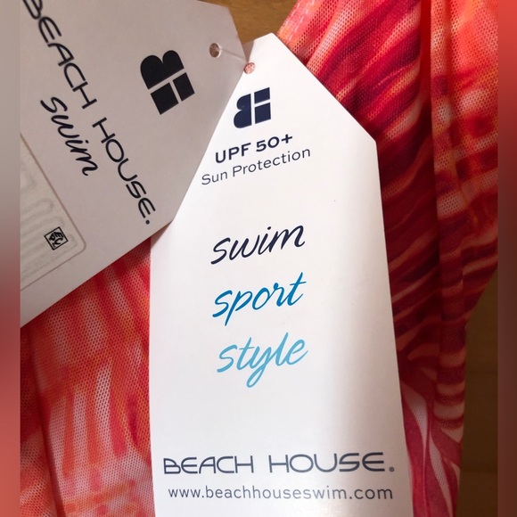 BEACH HOUSE SPORT NWT PRETTY 2 PIECES ORANGE/ CORAL COLOR SIZE 6 UPF 50+ SUN - Picture 7 of 15